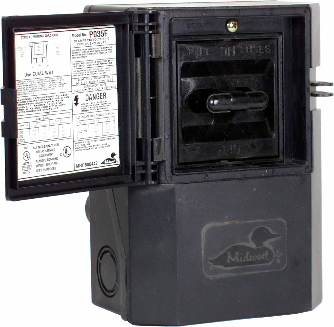 Mayer-MIDWEST 30A GD ACD F 3HP PLASTIC N3R-1