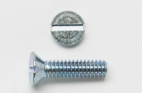 Mayer-6-32X2 FLAT HEAD SLOT M/S ZINC 96088-1