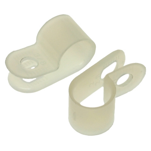 Mayer-1/4" Nylon Cable Clamp - WHITE-1