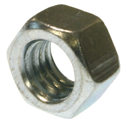 Mayer-Hexagon Nut, Steel construction, Zinc Plated finish, 2 grade, 1/4-20 in. Size, 100 per pack-1